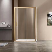 Душевой уголок Vincea Garda VSR-1G8012CLG 1200*800 брашированное золото стекло прозрачное