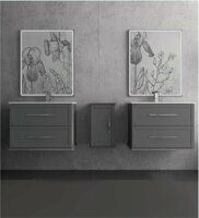 Тумба под раковину под раковину с двумя выдвижными ящиками Cezares TIFFANY 55241