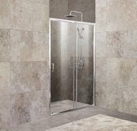 Душевая дверь в нишу Belbagno UNIQUE-BF-1-120/135-P-Cr