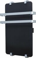 Полотенцесушитель электрический Allen Brau Infinity 60x44 с рейлингом 2.0 и креплением, серебро браш