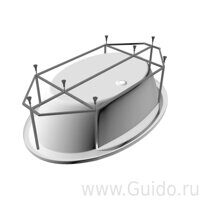 Металлический каркас для акриловой ванны Vayer Beta 194 х100