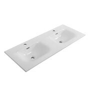 Керамическая раковина BelBagno с двумя чашами BB-8099-120-2 1210x460x170