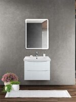 Тумба под раковину подвесная BelBagno MARINO-CER-800-2C-SO-BL-P Bianco Lucido