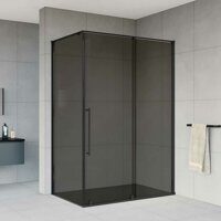 Душевой уголок Vincea Arno VSR-1A9012CGB 1200*900 черный стекло тонированное