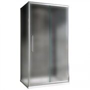 Душевой уголок Abber Schwarzer Diamant AG30170MH-S70M-S70M, профиль хром, стекло матовое 170x70x195