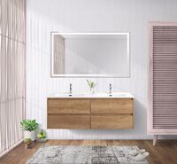 База под раковину подвесная BelBagno KRAFT-1400-4C-SO-2-RNN Rovere Nebrasca Nature