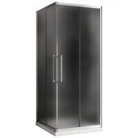 Душевой уголок Abber Schwarzer Diamant AG02090MH, профиль хром, стекло матовое 90x90x195