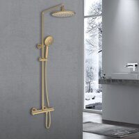 Душевая стойка Vincea Desire VSFS-1D0TBG термостатическая брашированное золото отличный выбор и будет достойной покупкой.